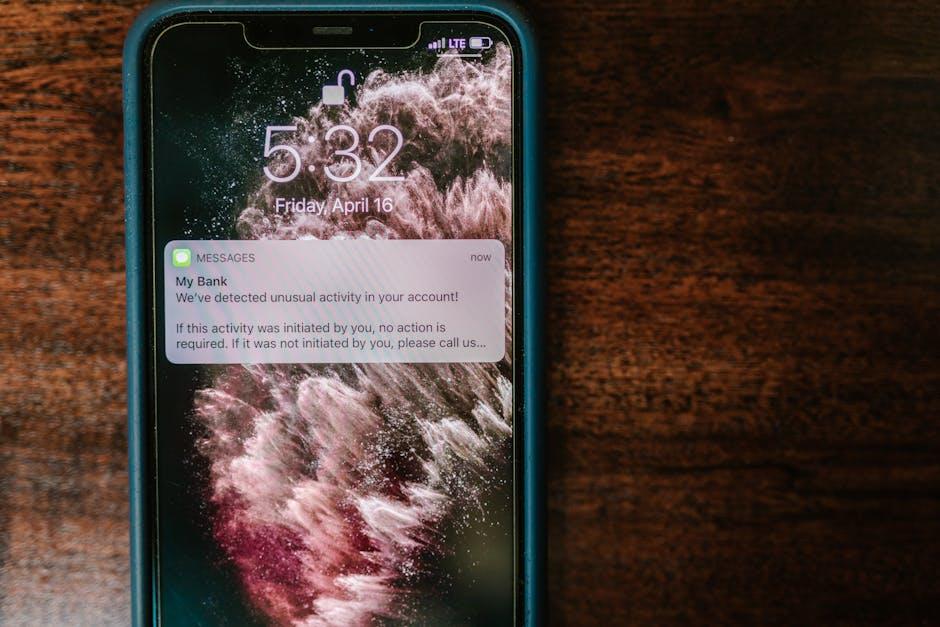 Notification sur un smartphone